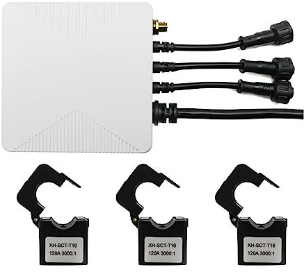 Smart Meter Energy Monitor Tuya WiFi ZigBee Smart Energy Meter KWh Power Monitor 3 Phase Single Phase 500A 300A 200A 120A 80A Clamp Current Transformer(120A,WiFi)