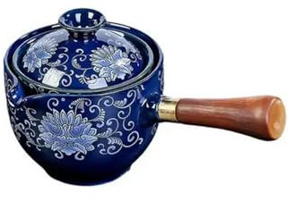 Ceramic Teapot Rotating Tea Maker, 360 Rotation Tea Maker Infuser Porcelain Portable Gongfu Tea Maker Infuser Ceramic Teapot Home Office Teaware Chinese Gongfu Tea Set,(Style 3)