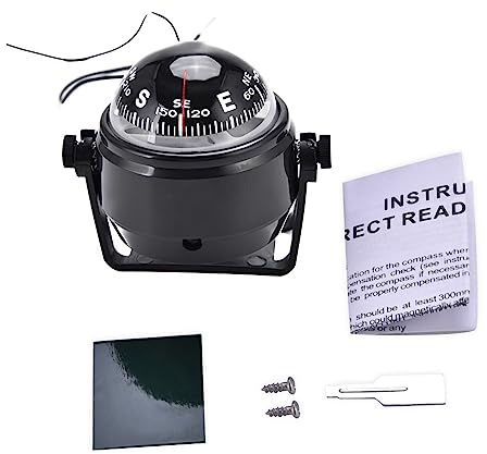 Digitaler Kompass für Auto, Kompass für Auto-Armaturenbrett, Auto-Kompass, Armaturenbrett, LED, Auto, Boot, Marine, Militär, Outdoor, Hochpräziser Digitaler Magnetischer Kompass