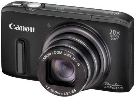 Canon Powershot SX240 HS Digital Camera - Black (12.1 MP, 20x Optical Zoom) 3.0 Inch LCD (Renewed)