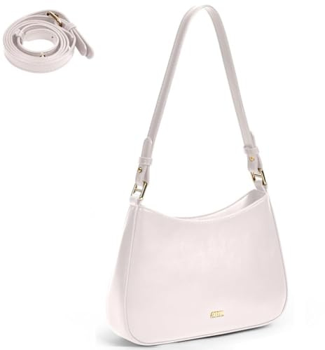 Aucuu Handtasche Damen, Umhängetasche Damen Klein Handtasche, Y2K Crossbody Bag, PU Leder Schultertasche, Mini Hobo Bag Retro Achsel Tasche, Shoulder Bag mit 2 Schultergurten für Dating Party Einkaufe