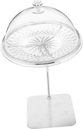 Holibanna Transparenter Gebäckständer Mit Deckel Runde Servierplatte Für Party Als Tischdekor Für Hochzeiten Präsentation Von Desserts