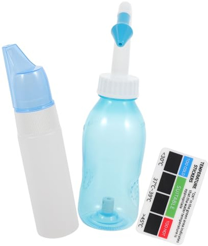NIYANGLE Nasenspülset mit Nasenspülflasche und Nasenspülung für Erwachsene Nasenreinigungsgerät aus Reinigungsprodukt für Unterwegs