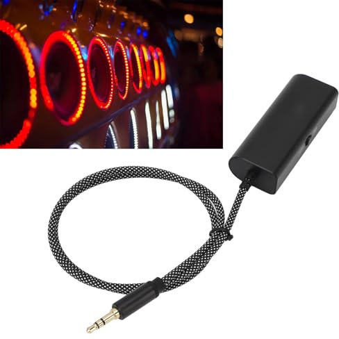 3,5 Mm Aux -Schall -Isolator mit Goldenem Stecker - Anti -Interferenz -Rauschfilter für Autolautsprecher und Verstärker, Gewebter Kabelrauschreduzierer (60 cm)