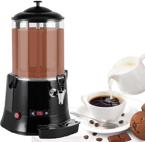 Sunseota Chocolatière Chaude Professionnelle, Chauffe-Chocolat Chaud, Chauffe-Boissons à température réglable de 30 à 90 °C pour Chocolat, café, Lait et thé,5L
