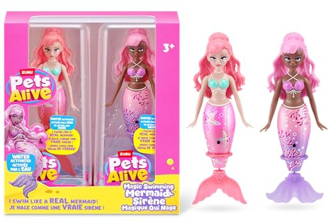 Pets Alive Magic Swimming Mermaid 2 Pack (Sea Star & Coral) by ZURU