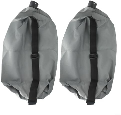 Bolsa de vacío sin polvo para amoladora de pared, máquina de lijado autocebante, compatible con herramientas eléctricas de modelo general, accesorio de colector de polvo gris (2 piezas)