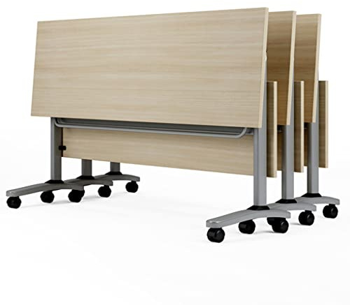 Juego de mesa plegable para sala de juntas, escritorio de seminario portátil de 3 piezas para reuniones, conferencias, talleres, diseño moderno para entornos profesionales