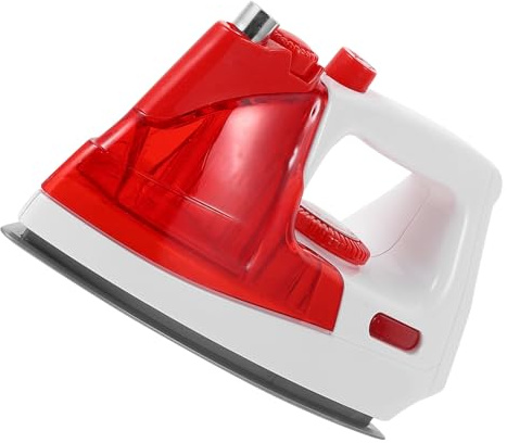 KICHOUSE Fer à Repasser Éducatif pour Garçon et Filles, Simulation D’Appareil Électroménager, Taille Compacte, Surface Lisse, Jeu de Rôle pour Développer la Coordination Œil-Main, Cuisine