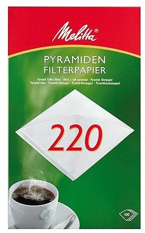 Melitta Filtertüten 220 weiß, 1er Pack (1 x 100 Stück)
