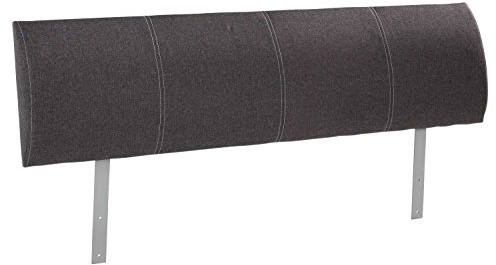 Home4You Kopfteil für Bettgestelle und Bettrahmen - Breite 140 cm - Anthrazit - Webstoff - Polsterkopfteil Bettkopfteil