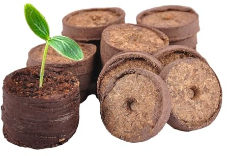 Torf-Quelltöpfe 20er-Set Anzuchterde Aussaaterde Pflanzenerde Quellerde Pellets