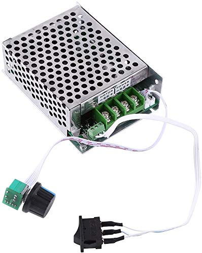 DC Motor Drehzahlregler, PWM Einstellbarer Reversible Motor Driver Switch, 40A 12V-48V 2000W Hochleistungs-Motordrehzahlregler, Umkehr 10-50V