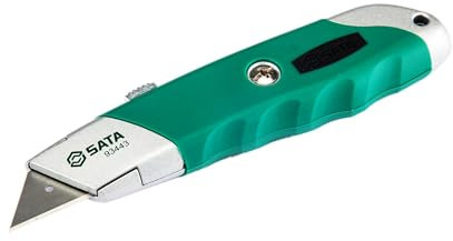SATA ST93443SC Heavy Duty Utility Knife With Comfort Grip Anti Slip