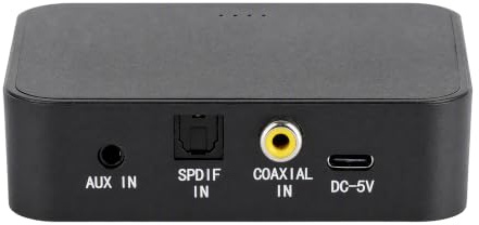 Socobeta Transmisor Bluetooth Coaxial de Fibra óptica AUX Bluetooth 5.0 Transmisor Bluetooth Adaptador de Audio Receptor Bluetooth transmisor óptico a Bluetooth transmisor Bluetooth Audio