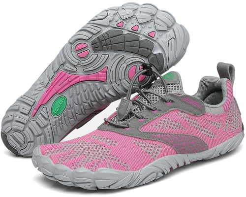 SAGUARO Barefoot Zapatillas de Trail Hombre Escarpines Mujer Zapatos de Agua Minimalistas Zapatillas de Deporte Acuaticos Exterior Interior Rosa 39