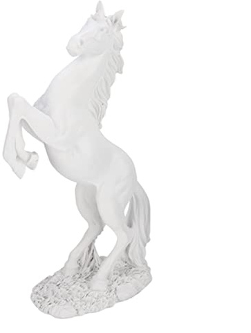 Pferd Stehende Statue, Harz Eruopäischer Stil Pferd Skulptur Home Desk Decor Ornament Foto Requisiten(bs-020 weiß)