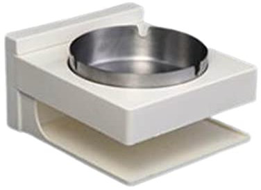 JUSHZ Aschenbecher Metall Wandaschenbecher Wandmontiert Mode Badezimmer Kein Stanzen Saugnapf Wasserdicht Und Langlebig (Silber B,14X12.5X7.5 cm)