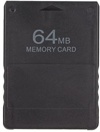 Tarjeta de Memoria FMCB Gratis McBoot V1.966 Tarjeta de Datos Externa de Juego de Alta Velocidad de 64 MB para Versión Estándar y Delgada Todos los Juegos, Plug (Negro)