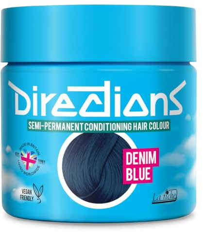 La Riche Directions Semi-Permanent Hair Color 100ml Tub - Denim Blue