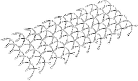 Spiral Hair Clips 20pcs Metal Silver Fashion Hair Pins for Women