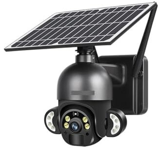 Caméras pour la sécurité à domicile Caméra de Surveillance vidéo Wifi sans fil, avec carte Sim 4G et 4MP, panneau solaire 6W, CCTV, alarme extérieure, batterie longue durée de veille avec vision noctu