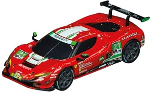Carrera GO!!! 20064242 Ferrari 296 GT3 ”AF Corse, No.21” Slotbil, skala 1:43, kompatibel med GO!!!, GO!!! Plus och Battery Operated, racingnöje