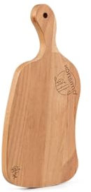 Konsimo Schneidebrett aus Buchenholz - Geölt Rechteckig Holzbrett Küche - Schneidbrett mit Konturierte Form - Cutting Board - 1 Stück - 48,5x2x23 cm
