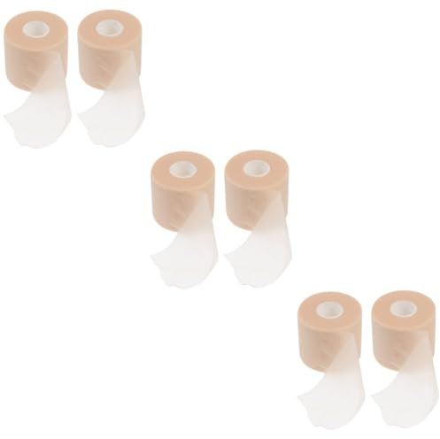 minkissy 6 Rollen Sportverband weightlifting tape elastische binde Sportartikel Sponge tape Sportband Schaumstoffunterlage uhrenarmbänder elastischer Schwammverband Sport-Knöchelbandage