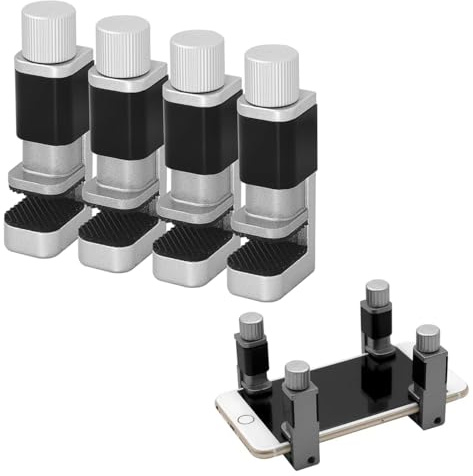 Pince Pour Écran De Smartphone,Fixation D'Écran Réglable De Clip,Outil De Rréparation Fixation,Fixations Ajustable Par Clip Métallique,Pince À Installation Pour Écran LCD,4 Pièces,Kiuiom