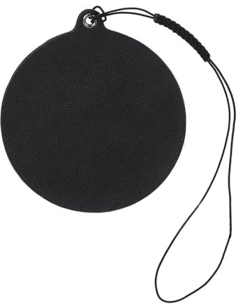 Instant Camera Lens Cap, Leather Protective Lens Cover for Instant Cameras with Anti-Lost Hanging Strap