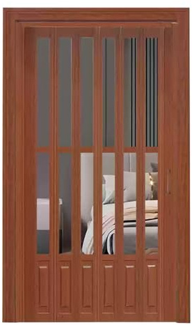 Porta scorrevole, porta soffietto da interno Porte Interne Della Stalla E Hardware Incluso, Porta Scorrevole Interna Per Bagno/ Finestra/ Armadi/ Lavanderia, Porta Dell'armadio In Stile Country(Clear,