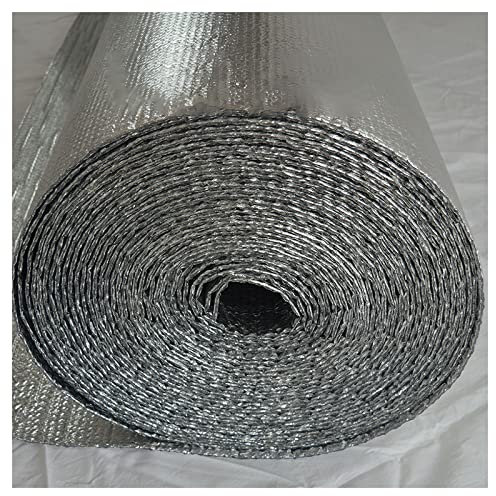 Isolierfolie Dämmfolie Luftpolsterfolien-Dämmplatten, umgekehrte Aluminiumfolien-Dämmrolle, 5 mm Luftpolsterfolien-Dämmung, wasserdichte Strahlungsbarriere, geeignet für Warmwasserbäder in Wohnmobil-