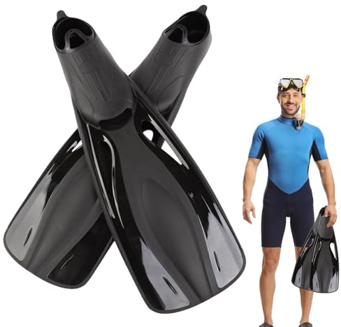 Nadsrpn Schwimmflossen für Erwachsene, Schnorchel-Schwimmflossen-Set für Erwachsene, 1 Paar verstellbare Outdoor-Tauchtrainingsausrüstung, Schwimmflossen für Damen, Herren, Profis, Anfänger