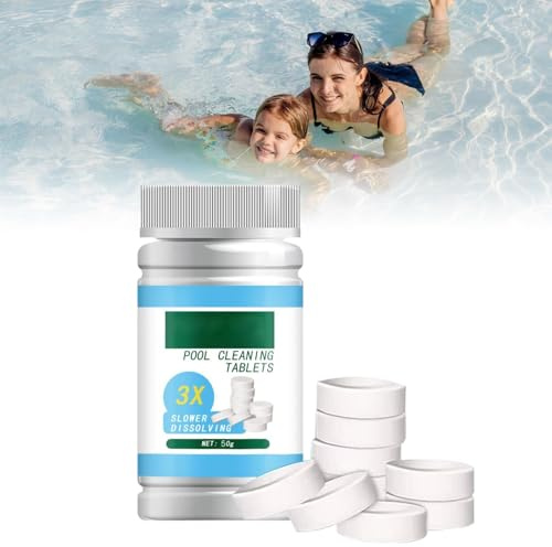 Chlorine Tablets for Swimming Pool,Chlorine Tablets for Hot Tubs, Spa,Pool Cleaning Tablets for Swimming Pool,Hot Tubs,Spa,50g