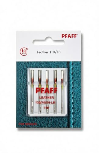 PFAFF 5 Nähmaschinennadeln 130/705H Stärke 110 für Leder, Kunstleder