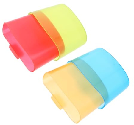 VALICLUD Soporte Para Bolsitas De Té y Galletas Para Taza, Conjunto De 4 Piezas, Plástico Resistente, Diseño Colgante Práctico, Adecuado Para Uso Tardes De Té y Oficina