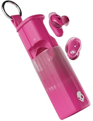 Skullcandy Method 360 ANC Wireless Earbuds with Sound by Bose - Crazy Pink | In-Ear Fit, Premium Active Noise Cancellation, 40 Hours Battery, Sweat and Water Resistant, Microphone for iPhone Android