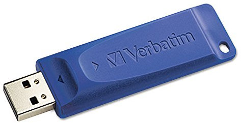 Verbatim 32GB USB 2.0 Flash Drive - Cap-Less & Universally Compatible - Blue