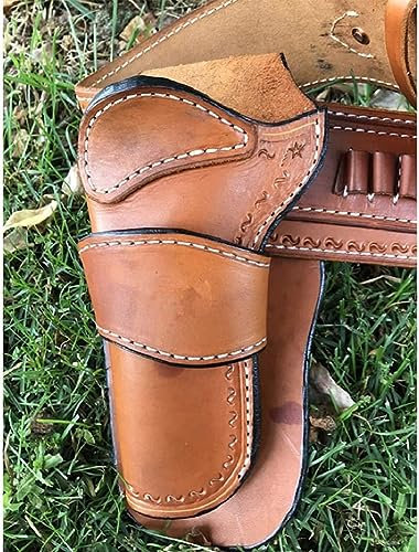 Funthy Fondina Nascosta in Pelle Medievale con Cintura Proiettile, Fondina per Pistola Pistola Western Double Cowboy, Accessorio Vita Vichingo Regolabile Stile Steampunk Vintage per Cosplay