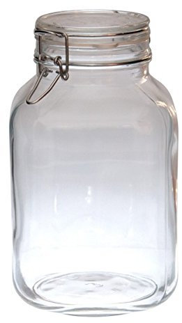 Bormioli Fido, Vaso ermetico in Vetro con scrocchetto Metallico, #203444#, da 3 L