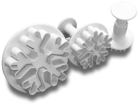 Snowflake Fondant Cutter Plunger Sugar Craft Cake Decorating Baking Frozen
