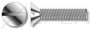 (100pcs) 1/2-13 X 2-1/2, Machine Screws, Flat Head, Slotted Drive, 304 Stainless Steel (18-8), Ships Free in USA