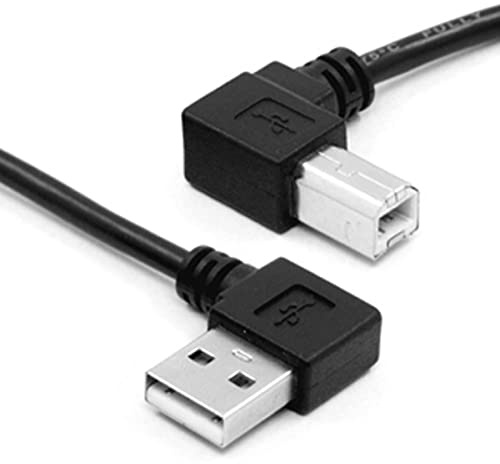 Chenyang Right Angled USB 2.0 A Male to Type-B Male for Disk Printer Scanner 90 Degree Cable 50cm
