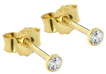 NKlaus Ohrstecker ohrstecker gold 585, für Damen, 585er 14 Karat, 2 Stück