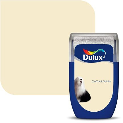 Dulux Walls & Ceilings Tester Paint, Daffodil White, 30 ml