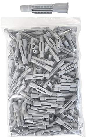 Quality-Collection Universaldübel, 250 Stück, Plug, Ø 10 mm x 55 mm, Grau, Kunststoff