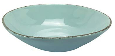 Set 6 piatti fondi in ceramica MATERIA 23cm Arcucci (acqua)