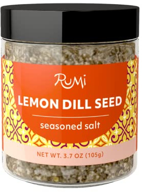 Rumi Spice Lemon Dill Seed Seasoned Salt, (3.6 ounce), Bright & Citrusy, Finishing Salt for Rice, Meats and Salads