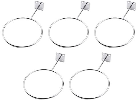 Widybord 5 Pack Ball Halter Wand Halterung Sport Gymnastik Ball Aufbewahrungs Regal Organizer für Display Basketball Volleyball FußBall